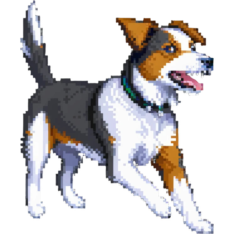 fast running dog emoji