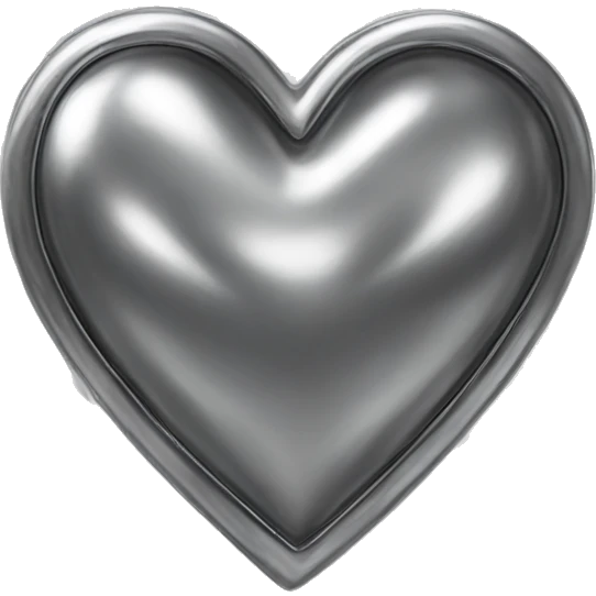Chrome heart emoji
