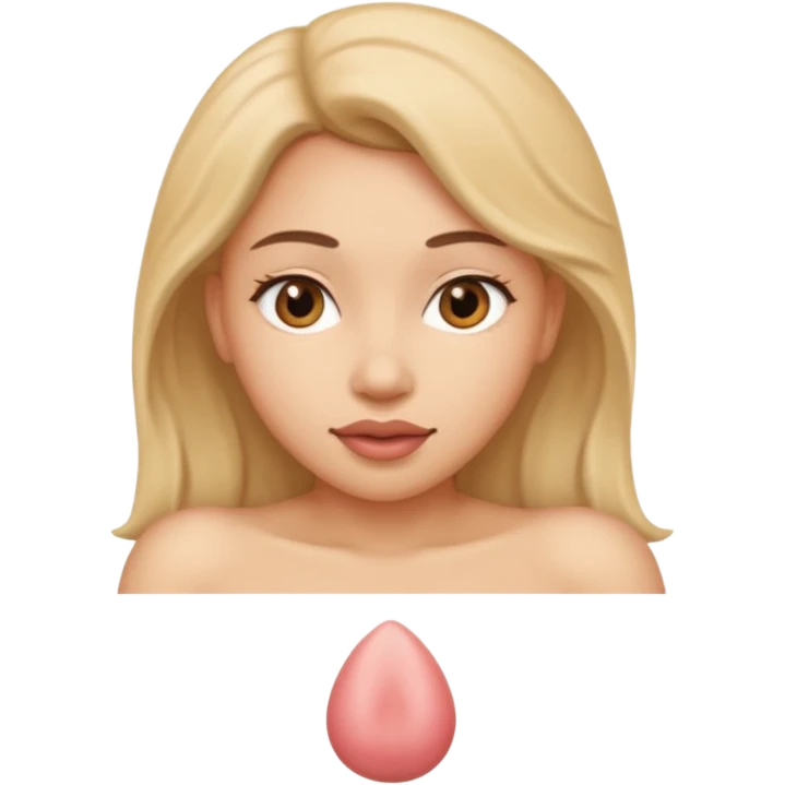 Nude woman vagina emoji