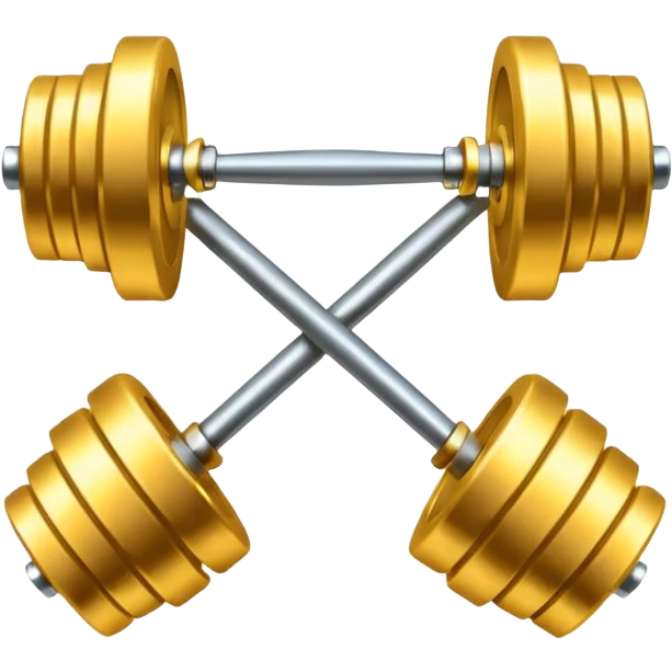 Golden Barbell emoji