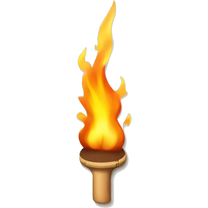 wooden flaming match  emoji