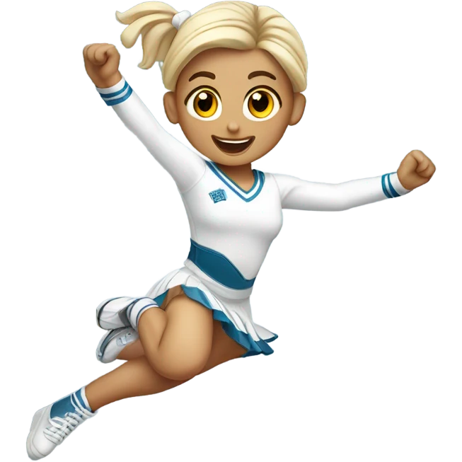 Jumping-splits-white-Cheerleader-pigtails  emoji