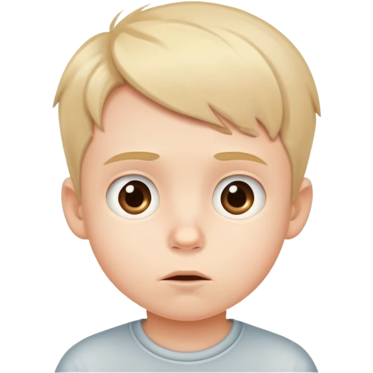 可爱小男生疑问脸 emoji
