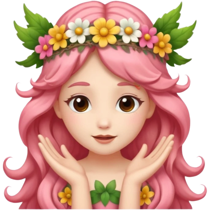 Fairy with Flower Crown emoji