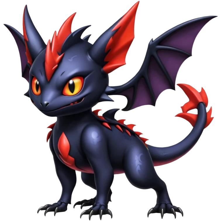 Shiny Epic Badass Gothic Noibat-Salandit-Litten-Hybrid emoji
