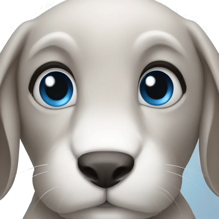 Rabbit blue eyes emoji