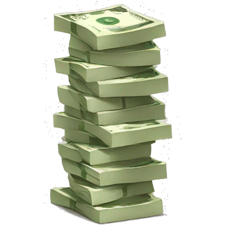 Money stack euro emoji