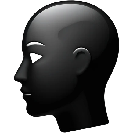 user silhouette icon 3D emoji