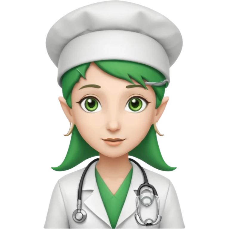 Elf Doctor with Nurse hat emoji