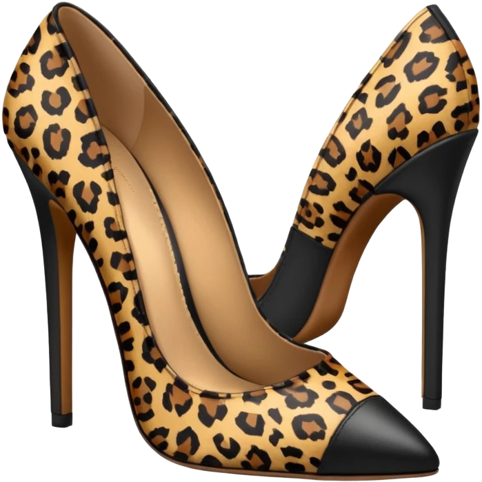 leopard print shoe emoji