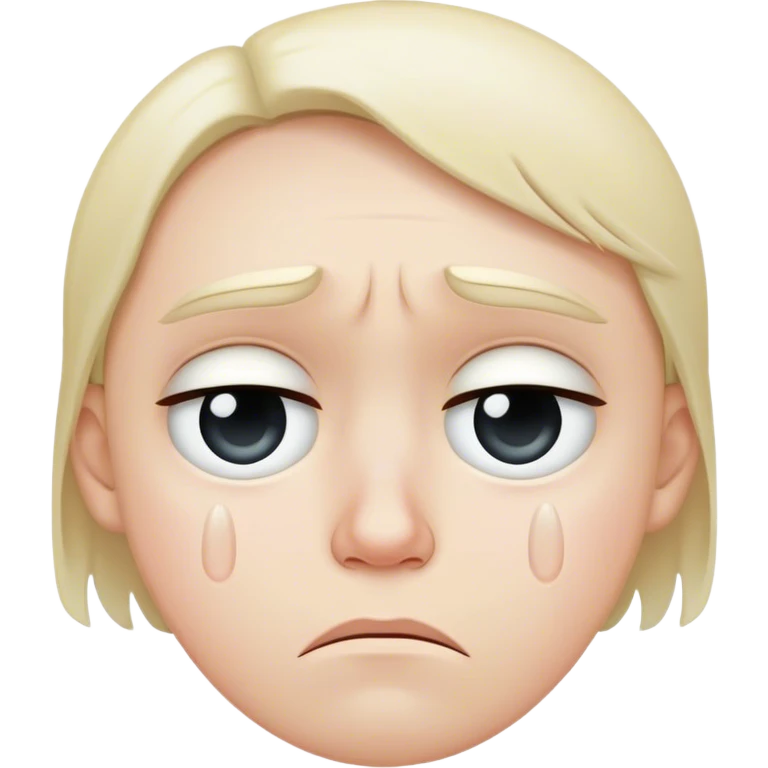 Sad unhappy face  emoji