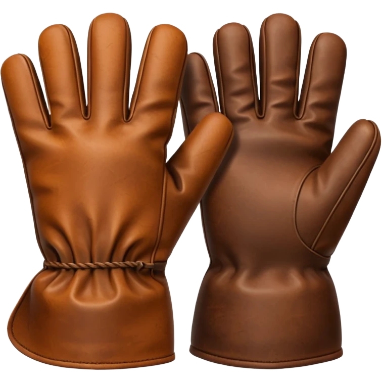 gloves gardening with dirt emoji