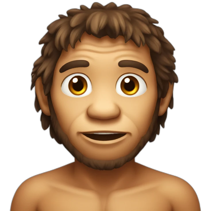 cute neanderthal emoji
