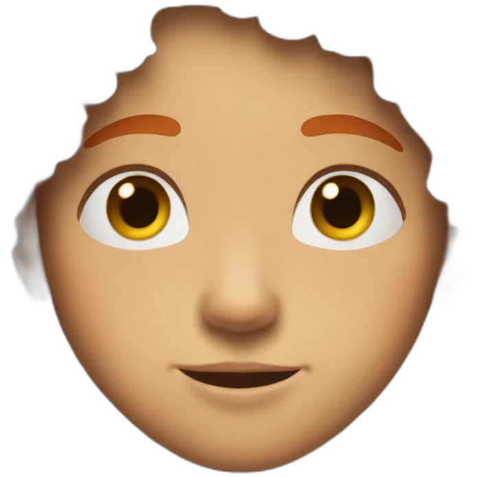 A boy with red hair with brown and freckles on his face and nose. emoji