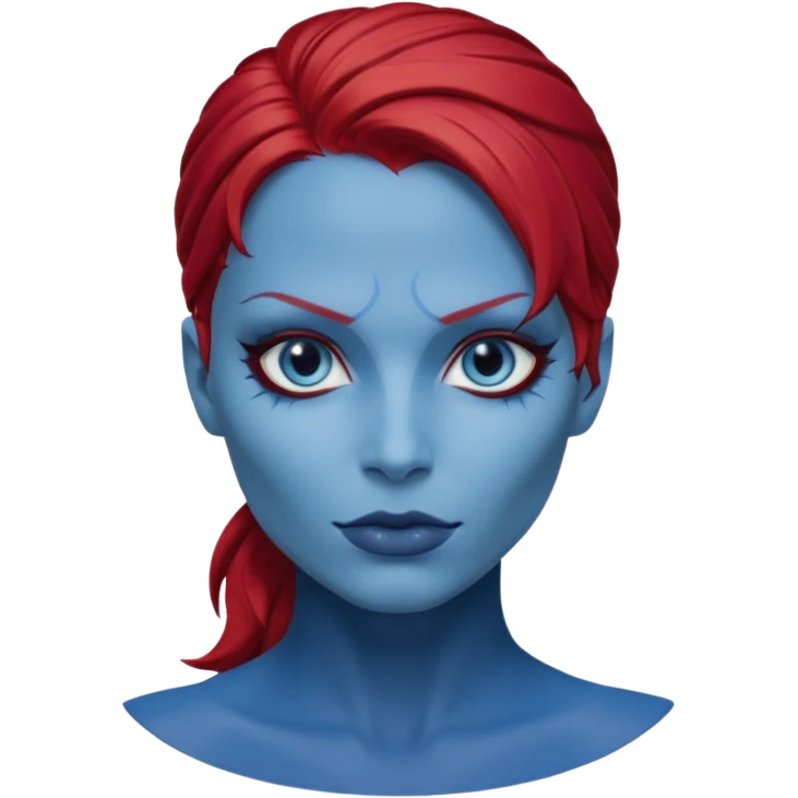 x-men mystique red hair emoji