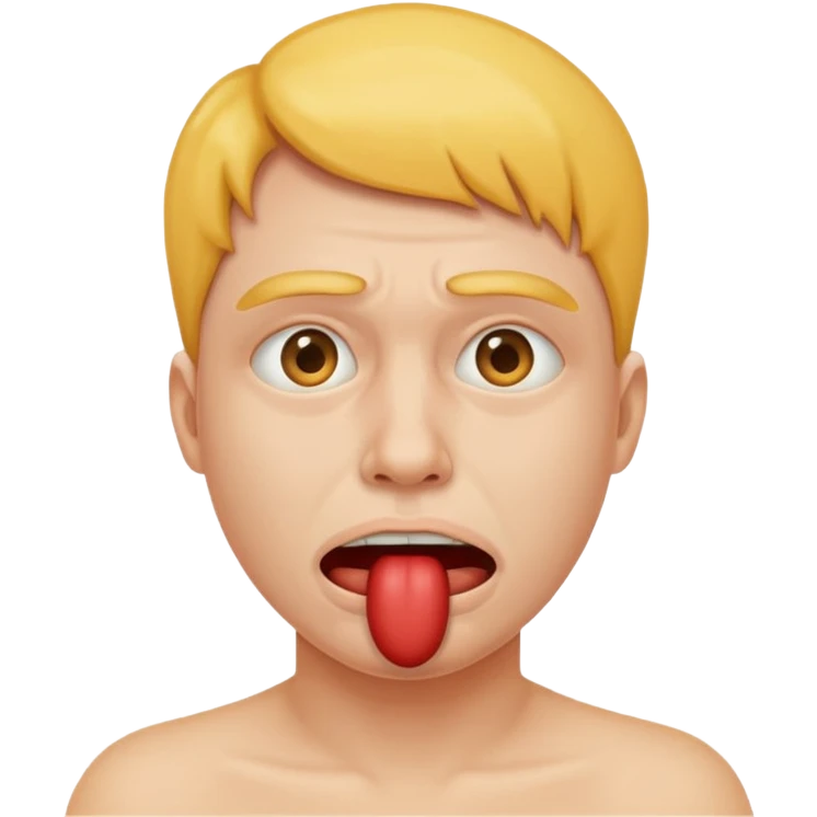 эмодзи с кляпом и он страдает emoji