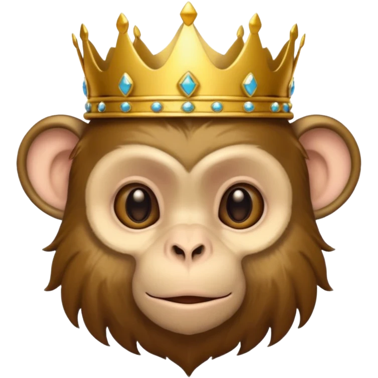 monkey crown emoji
