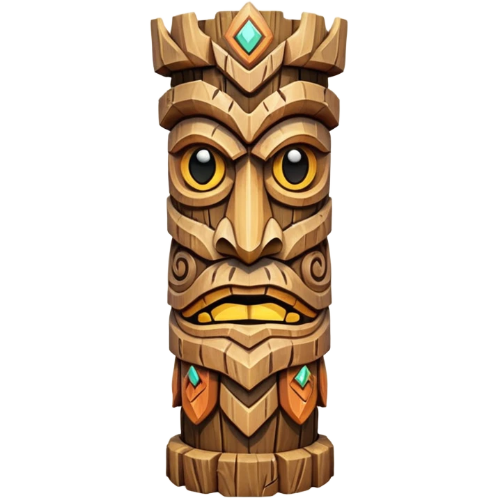 fantasy magic totem low poly emoji