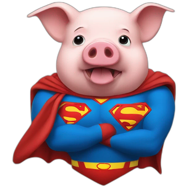 superman-pig emoji