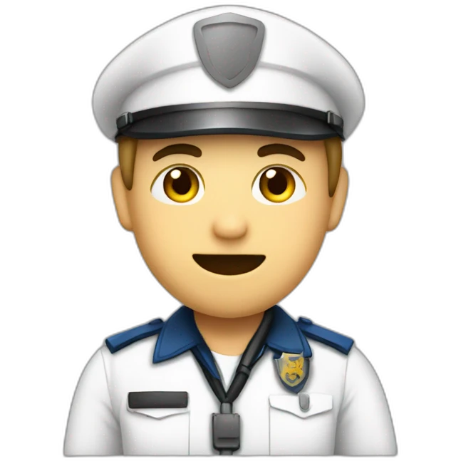 Infirmiere qui embrasse policier emoji