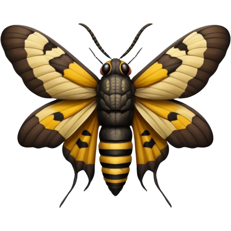 death's head hawk moth emoji