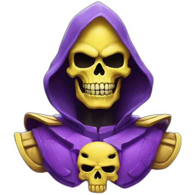skeletor yellow and purple emoji