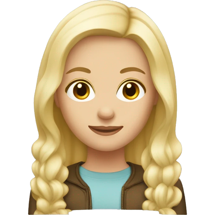 2 caucasian blonde girls  emoji