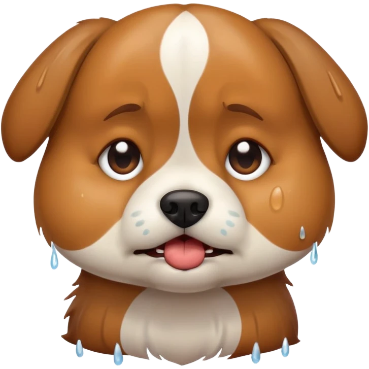 Dog cry emoji