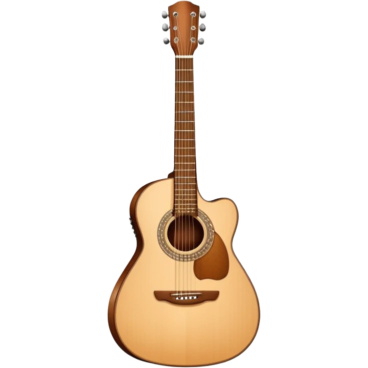 Acoustic guitar emoji