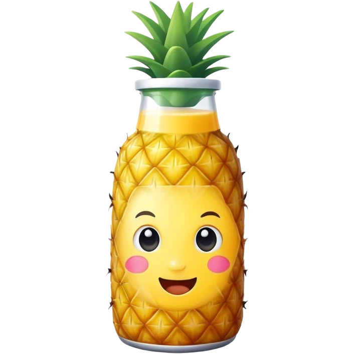 Pineapple juice bottle  emoji