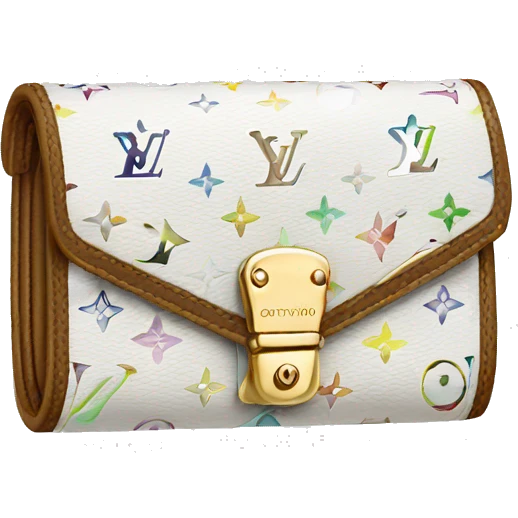 white louis vuitton wallet  emoji