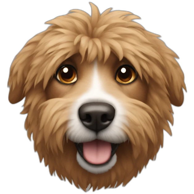 Hairy-dog emoji