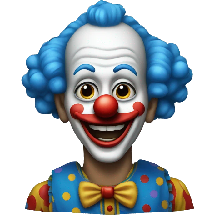 clown with blue nose emoji