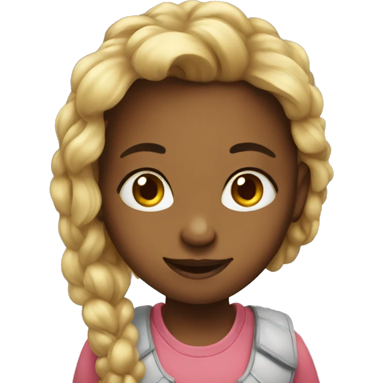 A cute girl emoji