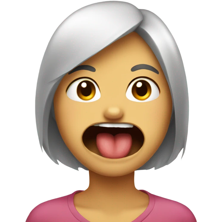 Emoji face biting lip emoji