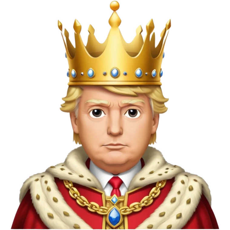 trump a king emoji