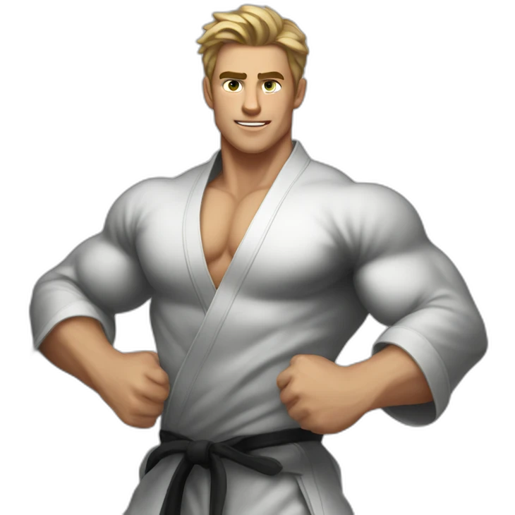 posh-muscle-boy-with-judogi emoji