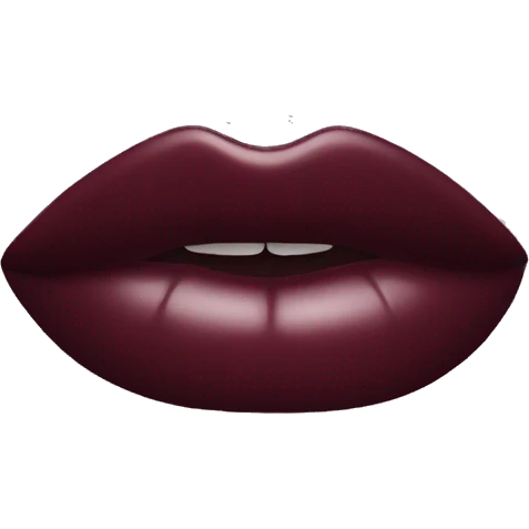 burgundy lipstick emoji