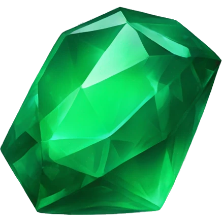green emerald crystal emoji