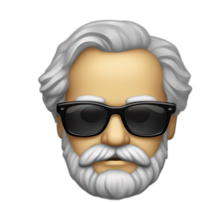 Karl marx in sunglasses emoji