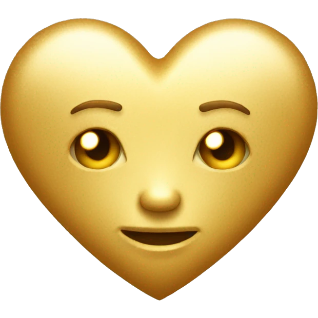 Golden heart emoji