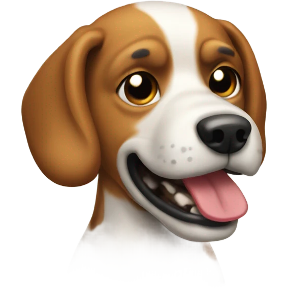 Dog taking a shit emoji