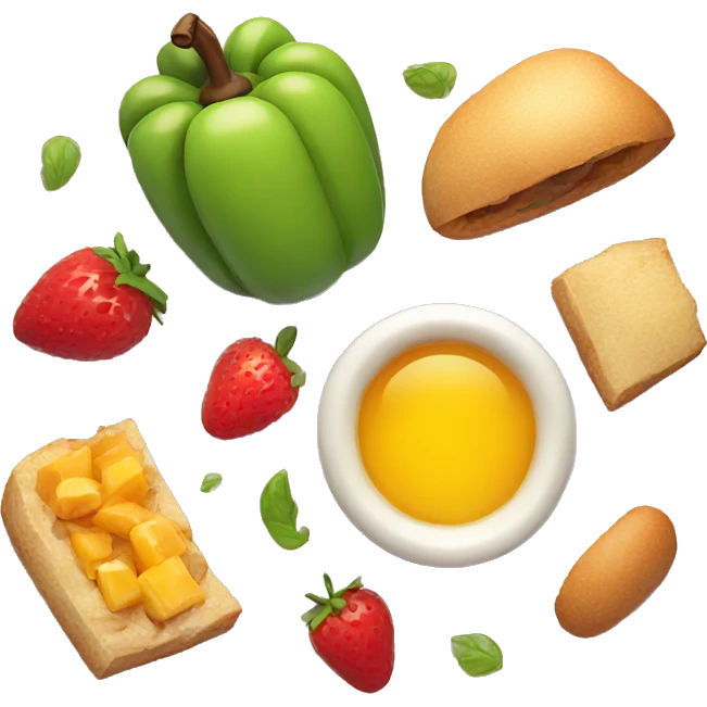 delicious food still life emoji