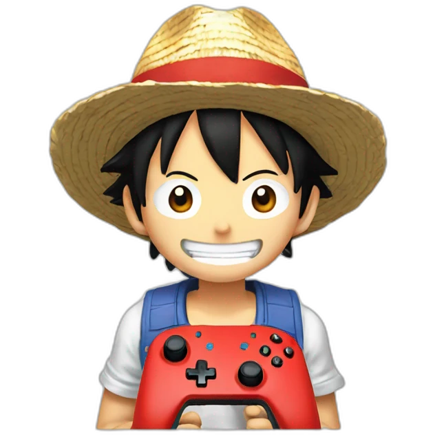Luffy with une Nintendo switch emoji