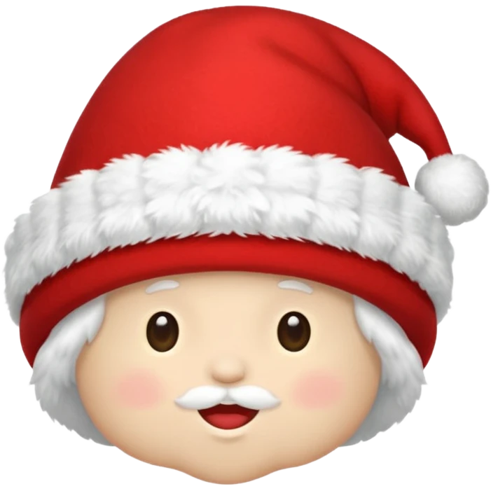 red noel hat emoji