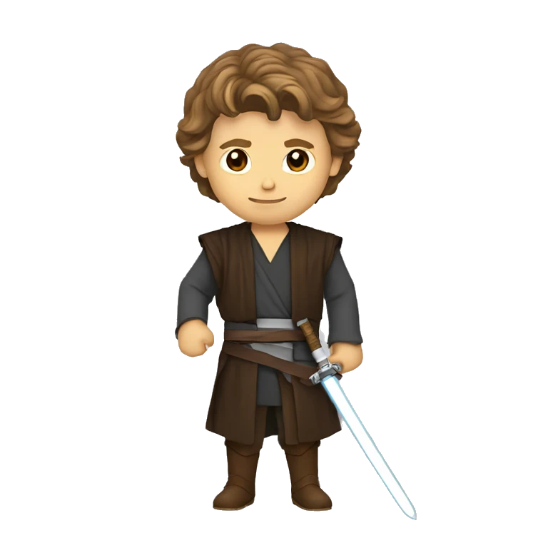 Anakin Skywalker avec un sabre emoji