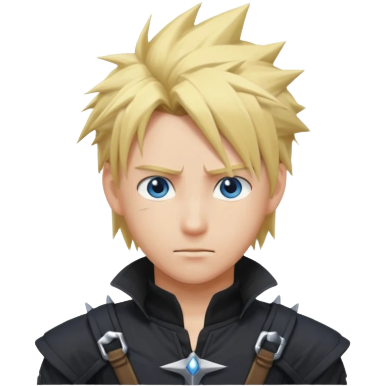 Cloud strife from final fantasy VII emoji