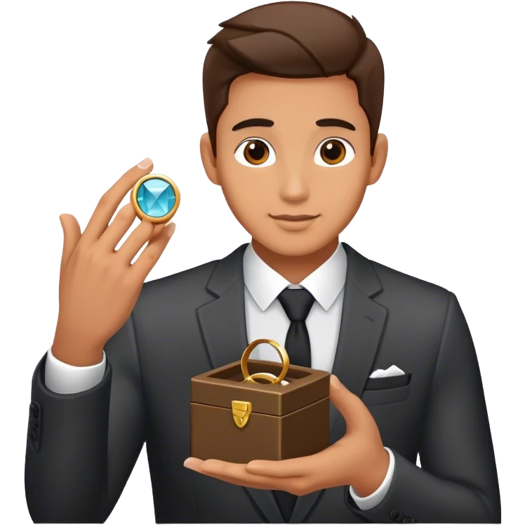 Guy proposing emoji