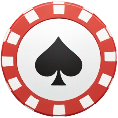 red poker chip emoji