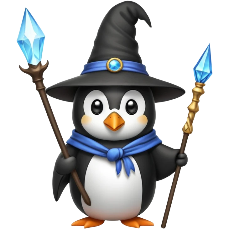 Penguin Wizard emoji